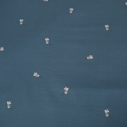 Tissu jersey motifs petites souris sur fond bleu - Oeko tex