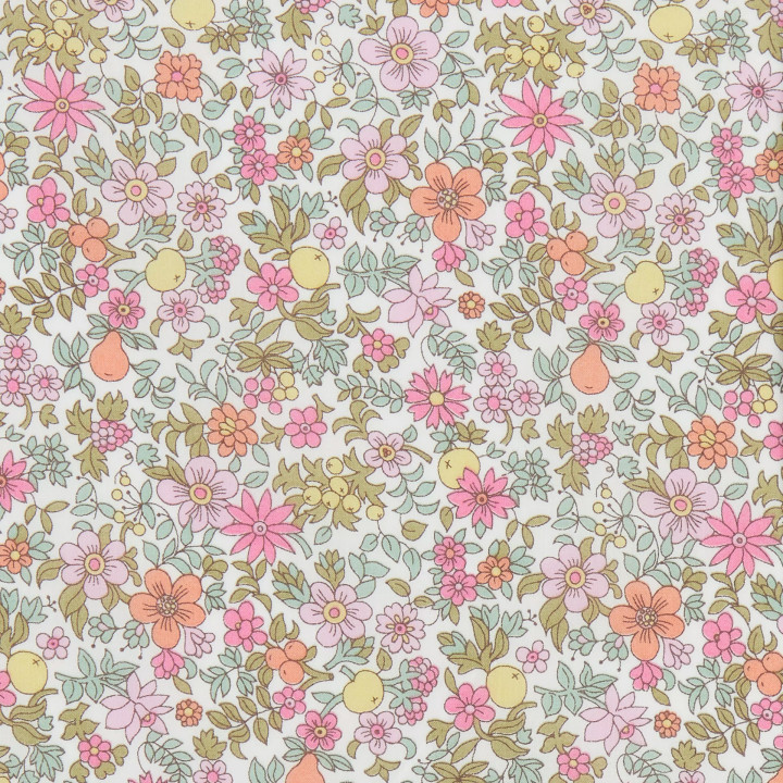 Tissu Liberty Fruit Punch fleurs coloris A - oeko tex