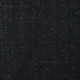 Tissu Tweed Lurex noir Chic