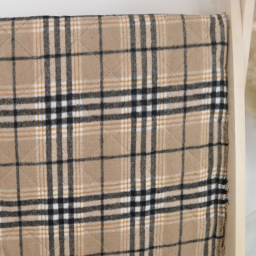 Tissu Matelassé Caban tartan écossais - Beige - oeko tex