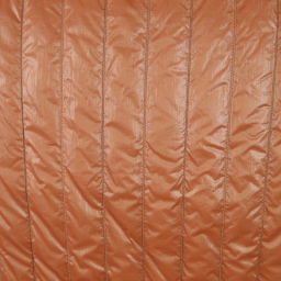 Tissu Matelassé vertical coloris Cognac pour doudoune