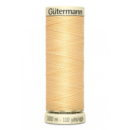 Bobine de Fil pour tout coudre Gutermann 100 m - N°3 beige