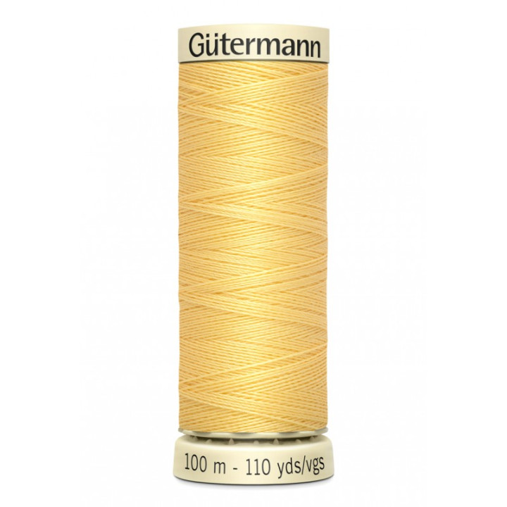 Bobine de Fil pour tout coudre Gutermann 100 m - N°7 jaune