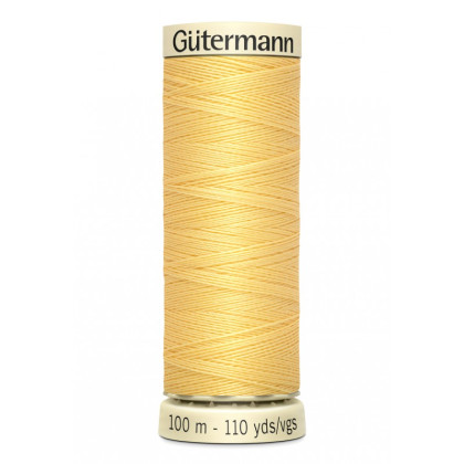 Bobine de Fil pour tout coudre Gutermann 100 m - N°7 jaune