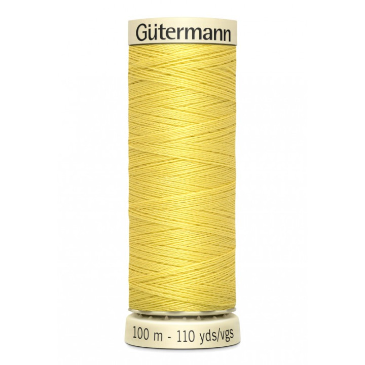 Bobine de Fil pour tout coudre Gutermann 100 m - N°580 jaune