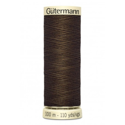 Bobine de Fil pour tout coudre Gutermann 100 m - N°816 marron