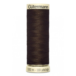 Bobine de Fil pour tout coudre Gutermann 100 m - N°406 marron