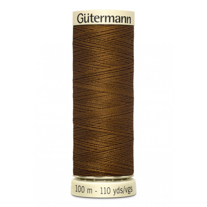 Bobine de Fil pour tout coudre Gutermann 100 m - N°19 marron