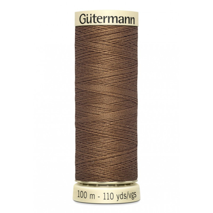 Bobine de Fil pour tout coudre Gutermann 100 m - N°180 marron