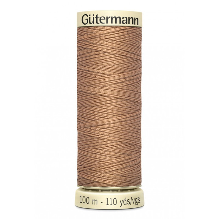 Bobine de Fil pour tout coudre Gutermann 100 m - N°179 marron clair