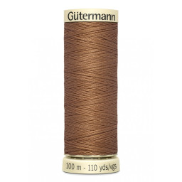 Bobine de Fil pour tout coudre Gutermann 100 m - N°842 marron clair