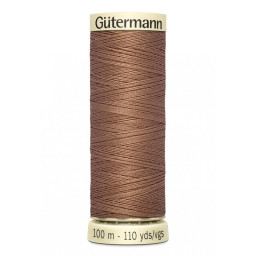 Bobine de Fil pour tout coudre Gutermann 100 m - N°444 marron clair