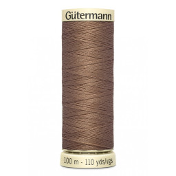 Bobine de Fil pour tout coudre Gutermann 100 m - N°454 marron