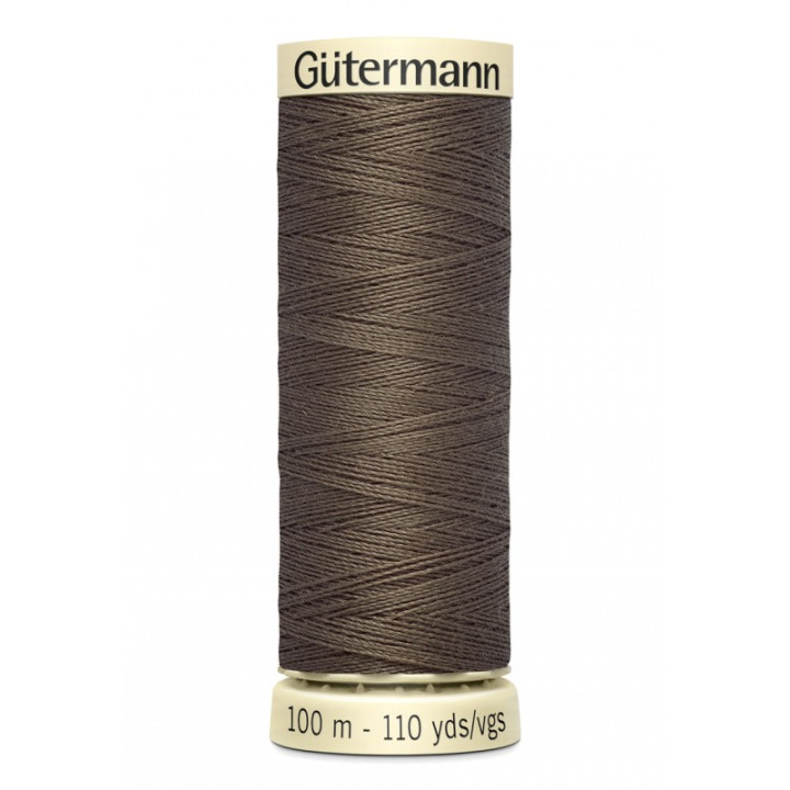 Bobine de Fil pour tout coudre Gutermann 100 m - N°467 marron