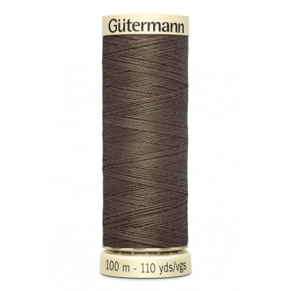 Bobine de Fil pour tout coudre Gutermann 100 m - N°467 marron