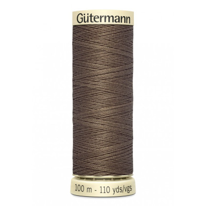 Bobine de Fil pour tout coudre Gutermann 100 m - N°209 marron