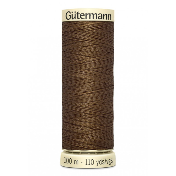 Bobine de Fil pour tout coudre Gutermann 100 m - N°289 marron