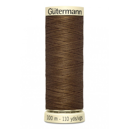 Bobine de Fil pour tout coudre Gutermann 100 m - N°289 marron