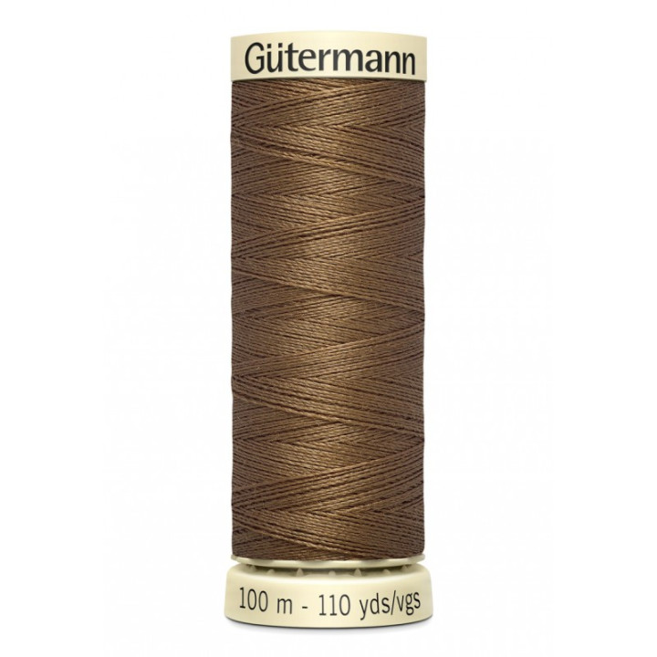 Bobine de Fil pour tout coudre Gutermann 100 m - N°851 marron