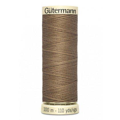 Bobine de Fil pour tout coudre Gutermann 100 m - N°850 marron clair