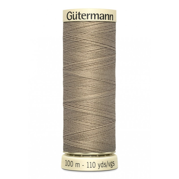 Bobine de Fil pour tout coudre Gutermann 100 m - N°263 beige