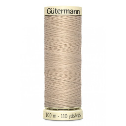 Bobine de Fil pour tout coudre Gutermann 100 m - N°198 crème