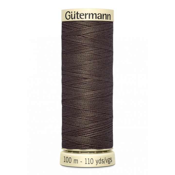 Bobine de Fil pour tout coudre Gutermann 100 m - N°480 marron