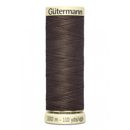 Bobine de Fil pour tout coudre Gutermann 100 m - N°480 marron