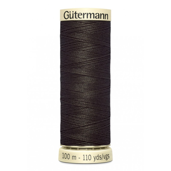 Bobine de Fil pour tout coudre Gutermann 100 m - N°671 marron