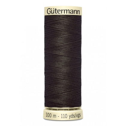 Bobine de Fil pour tout coudre Gutermann 100 m - N°671 marron