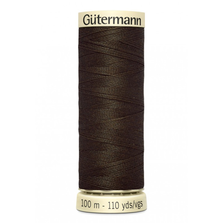 Bobine de Fil pour tout coudre Gutermann 100 m - N°21 marron