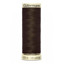 Bobine de Fil pour tout coudre Gutermann 100 m - N°21 marron