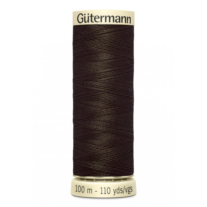 Bobine de Fil pour tout coudre Gutermann 100 m - N°674 marron