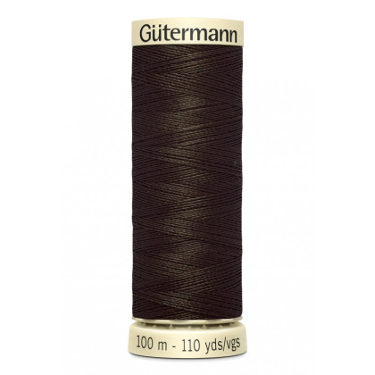 Bobine de Fil pour tout coudre Gutermann 100 m - N°674 marron