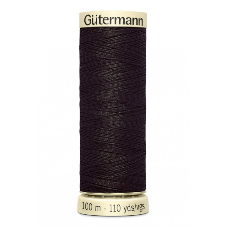 Bobine de Fil pour tout coudre Gutermann 100 m - N°682 marron foncé