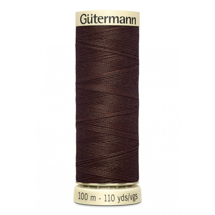 Bobine de Fil pour tout coudre Gutermann 100 m - N°774 chocolat