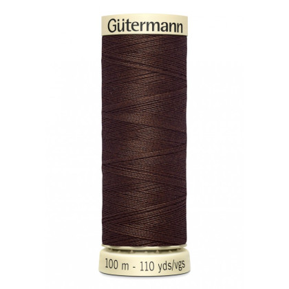 Bobine de Fil pour tout coudre Gutermann 100 m - N°774 chocolat