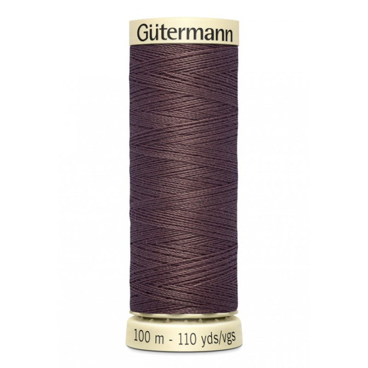 Bobine de Fil pour tout coudre Gutermann 100 m - N°423 chocolat