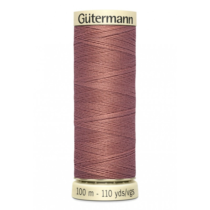 Bobine de Fil pour tout coudre Gutermann 100 m - N°245 vieux rose