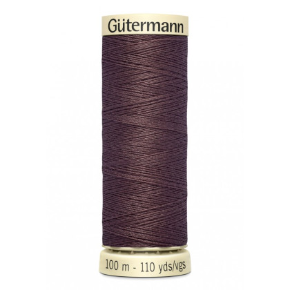 Bobine de Fil pour tout coudre Gutermann 100 m - N°883 marron chaud