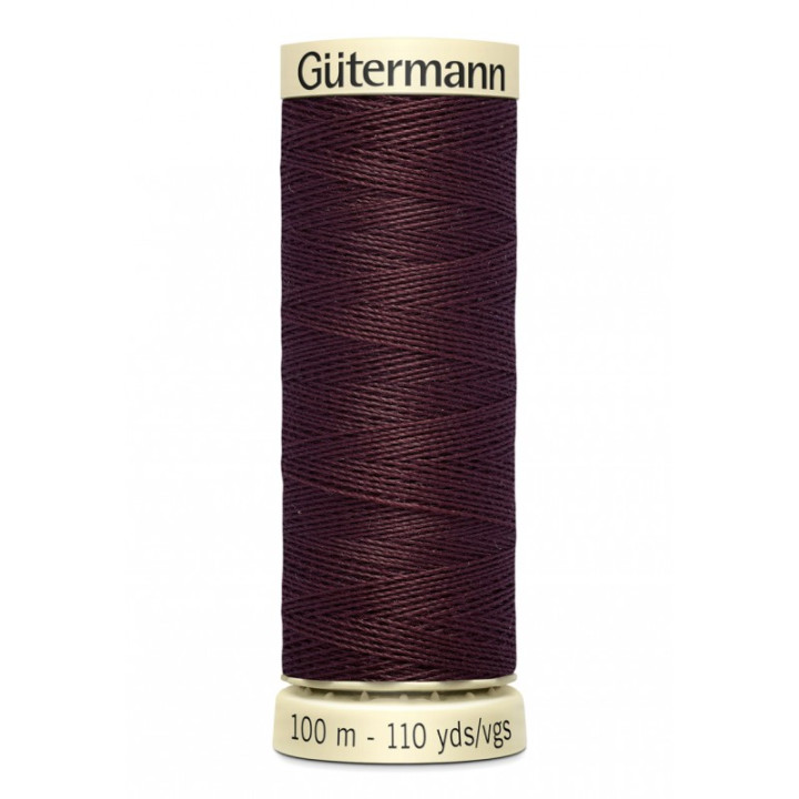 Bobine de Fil pour tout coudre Gutermann 100 m - N°175 chocolat