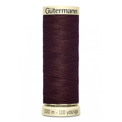 Bobine de Fil pour tout coudre Gutermann 100 m - N°175 chocolat