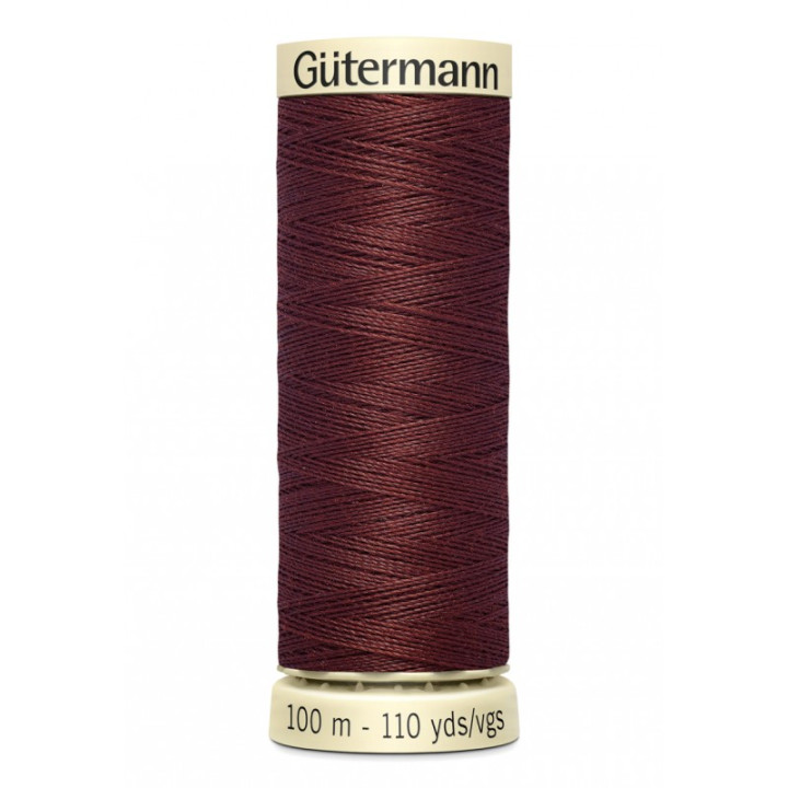 Bobine de Fil pour tout coudre Gutermann 100 m - N°174 chocolat