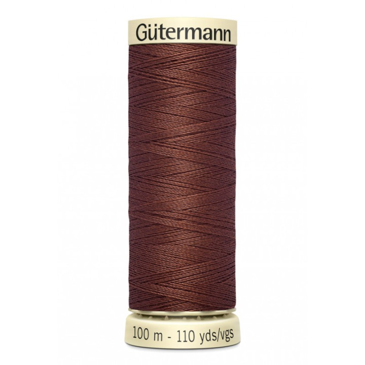 Bobine de Fil pour tout coudre Gutermann 100 m - N°478 chocolat