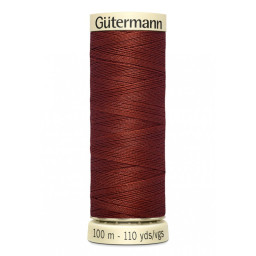 Bobine de Fil pour tout coudre Gutermann 100 m - N°227 brique