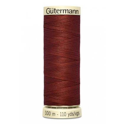 Bobine de Fil pour tout coudre Gutermann 100 m - N°227 brique