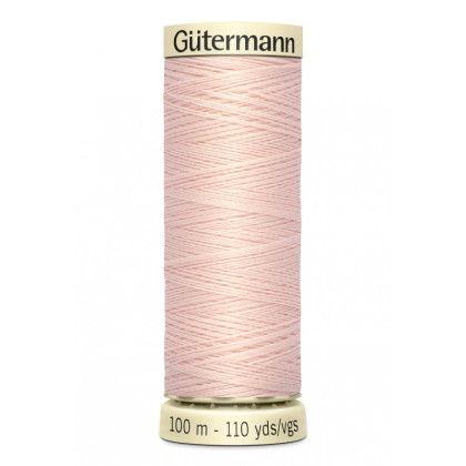 Bobine de Fil pour tout coudre Gutermann 100 m - N°658 rose poudré