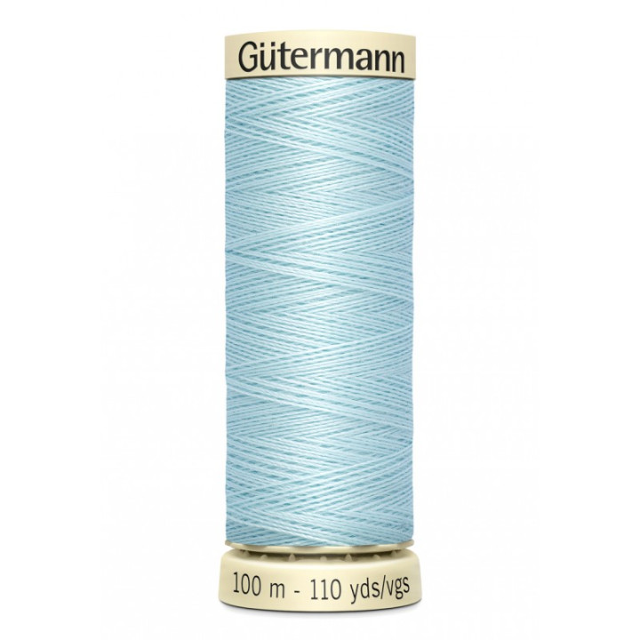 Bobine de Fil pour tout coudre Gutermann 100 m - N°194 bleu ciel