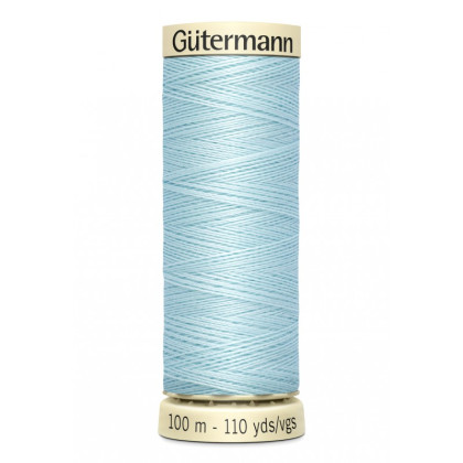 Bobine de Fil pour tout coudre Gutermann 100 m - N°194 bleu ciel