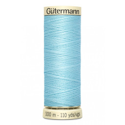 Bobine de Fil pour tout coudre Gutermann 100 m - N°195 bleu ciel